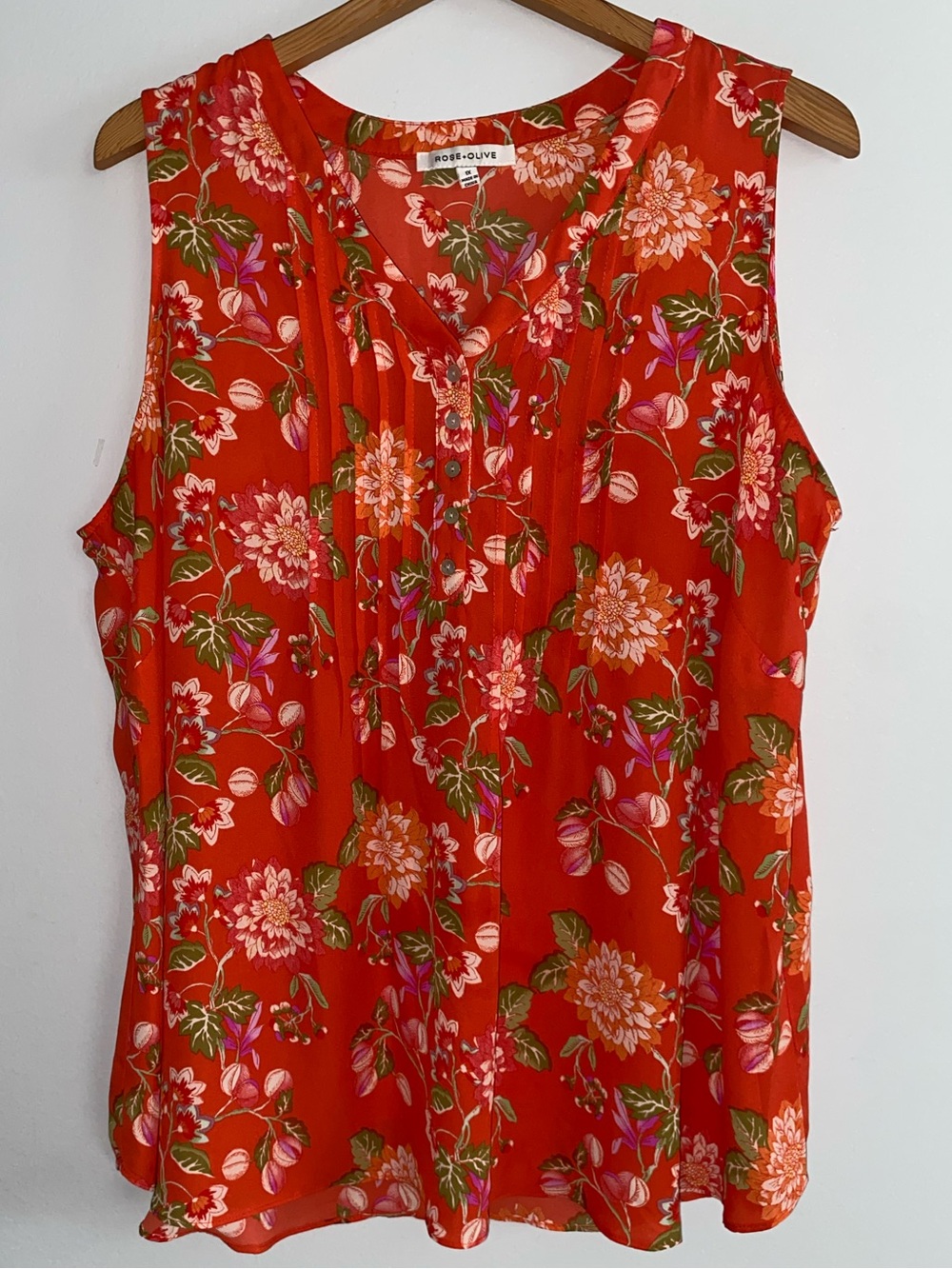 ROSE & OLIVE TOP - 1X